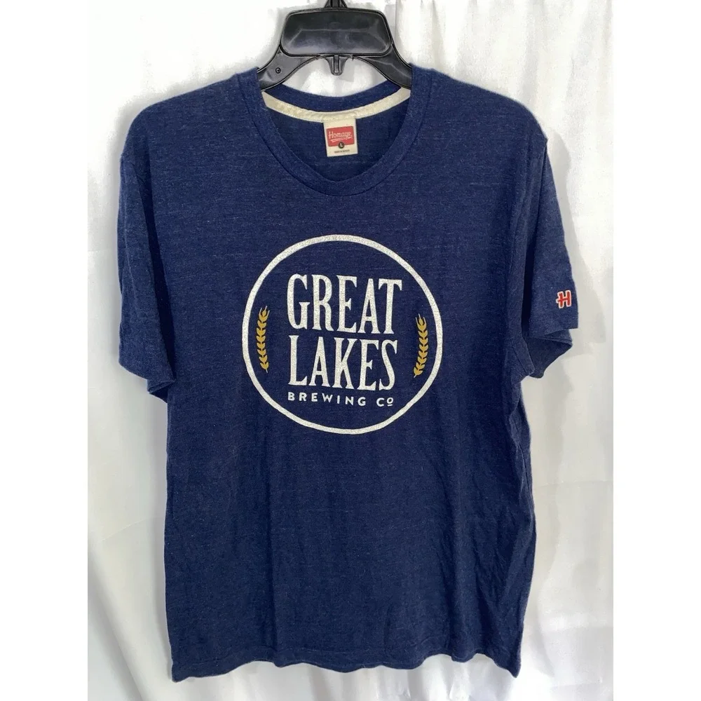 Homage Great Lakes Brewing Co Beer T Shirt Large